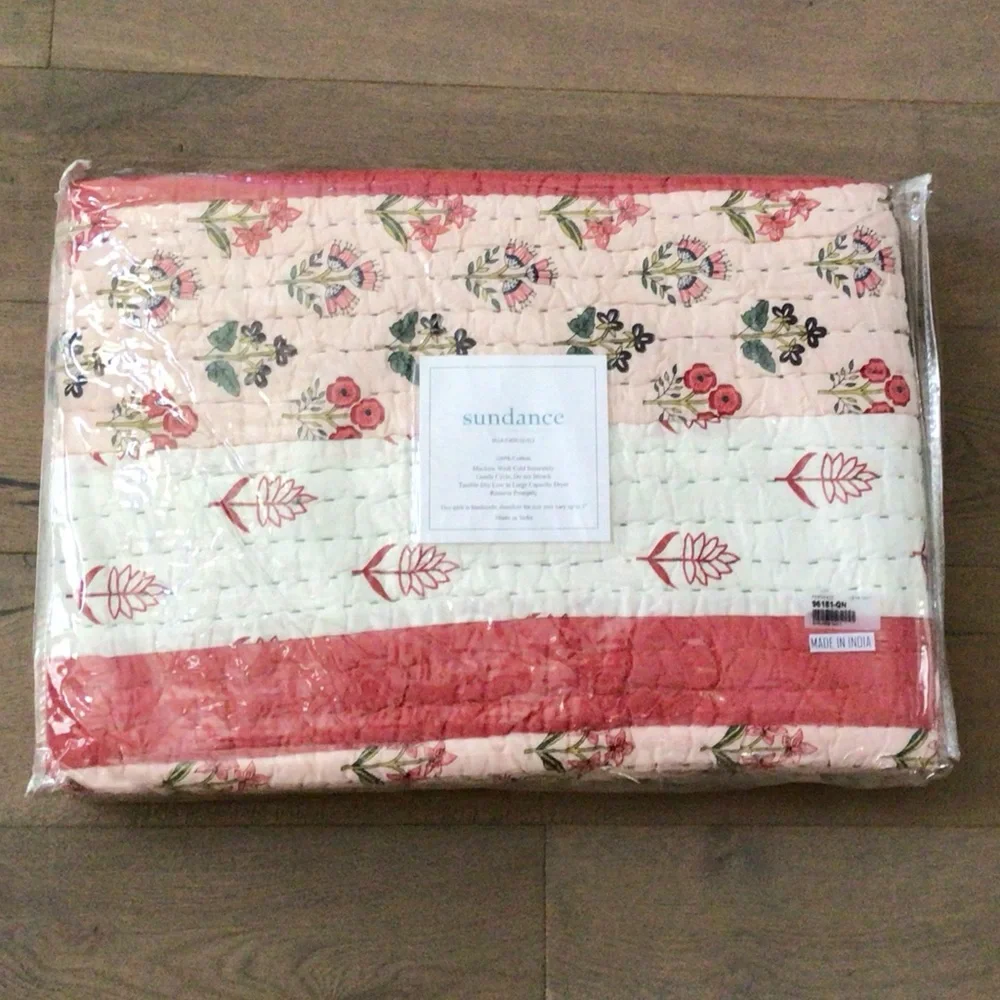 New Sundance Catalog Queen Marjorie Quilt